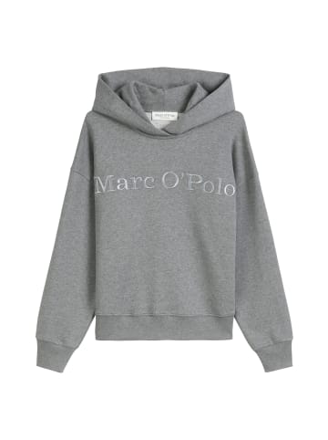 Marc O'Polo Logo-Kapuzensweatshirt relaxed in Light Grey Melange