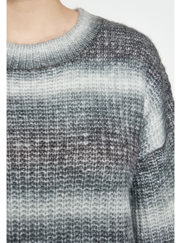 Usha Damen Strickpullover in Grau Mehrfarbig