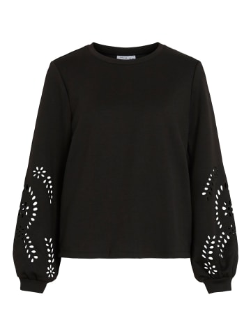 Vila Langärmeliges Sweatshirt in Black