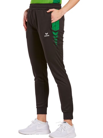 erima Damen Six Wings Trainingshose in schwarz/smaragd