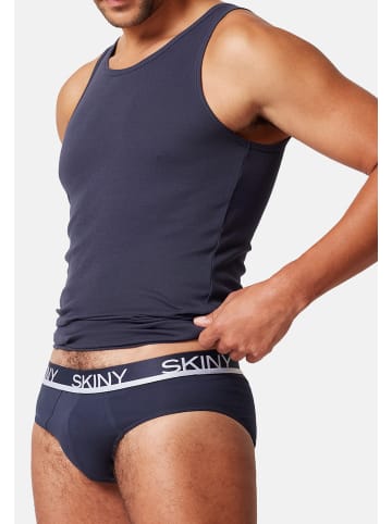 Skiny Slip / Unterhose Cotton in Dunkelblau