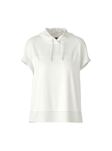 MARC CAIN Lässige Bluse in Materialmix in Weiß