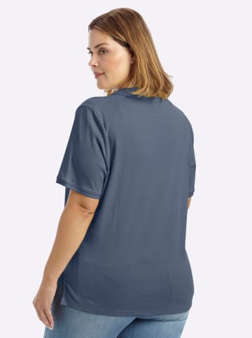 sheego Poloshirt in rauchblau