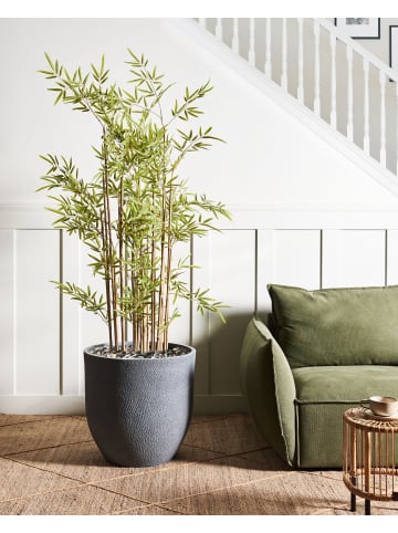 Beliani Outdoor Blumentopf KANNIA in Grau - (W) 55 x (H) 53 x (L) 55 cm