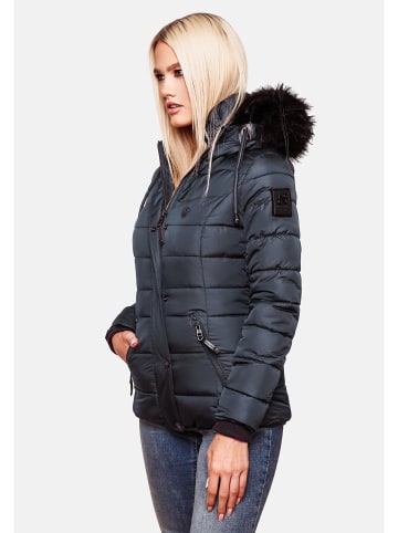 Navahoo Winterjacke Zuckerbiene in Blau