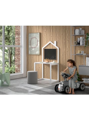 58 aufm Kessel KINDERSCHREIBTISCH Kapua 80x50x151 Massivholz Weiß