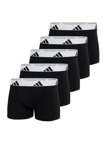 adidas 5er Pack Trunk Active Flex Cotton in Schwarz