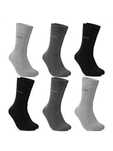 Occulto 6er Pack Komfort Socken in GrauMix