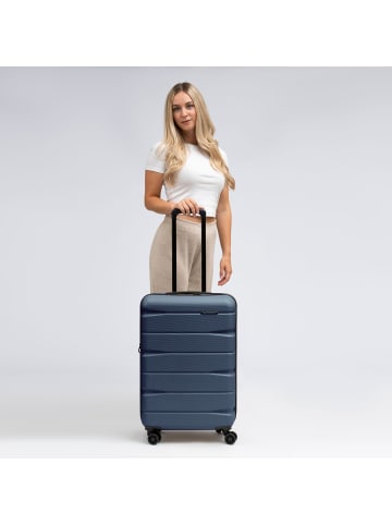 Franky Munich 4.0 4 Rollen Kofferset 3-teilig mit Dehnfalte in dark blue dull