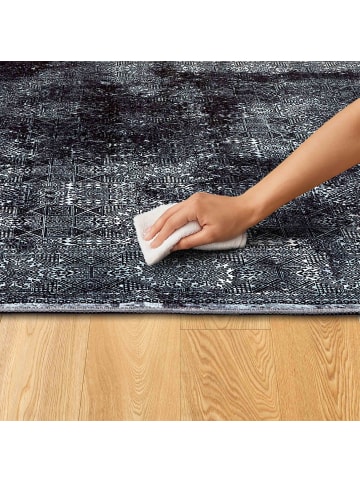 Astra Kurzflorteppich PIPER 1 in Schwarz