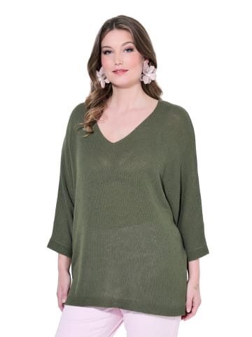 MIAMODA Pullover in schilfgrün