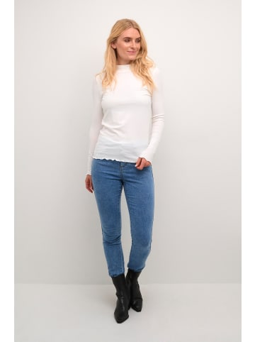 Kaffe Langarm-Shirt KAdrew in Chalk