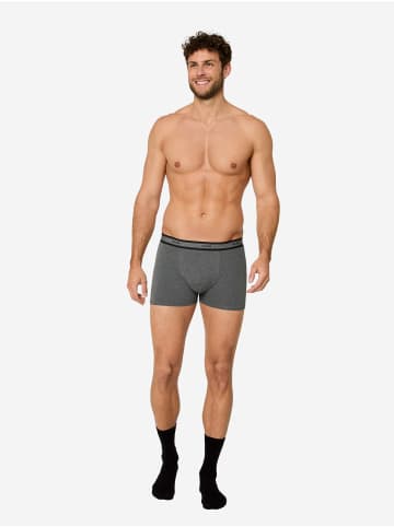 Nur Die  Retro Pants Boxer GOTS Organic Cotton in dunkelgrau/dunkelblau