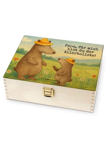 Mr. & Mrs. Panda Teebox Bären mit Hut Design mit Spruch in Weiß