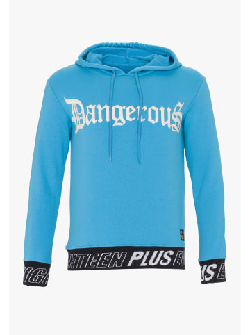 PLUS EIGHTEEN Herren Kapuzenpullover in Türkis