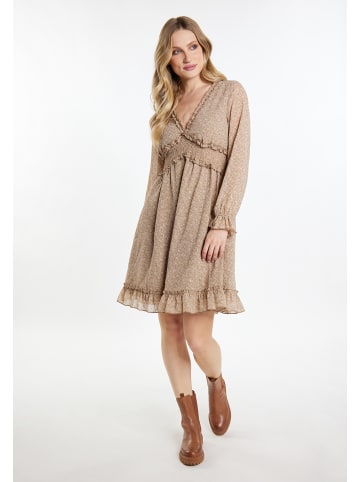 DreiMaster Vintage Kleid in Beige Braun