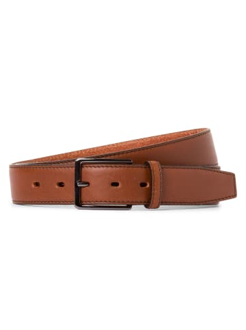 Bugatti Ledergürtel in cognac - 0001