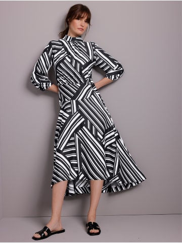 creation L Modal-Kleid in schwarz-ecru-bedruckt