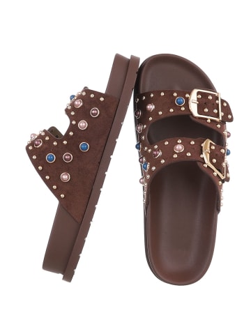 Ital-Design Sandale & Sandalette in Braun