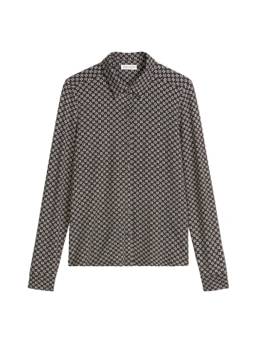 Marc O'Polo Jersey-Print-Bluse in Multi/Dark Coffee