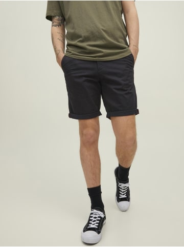 Jack & Jones Herren Shorts Mid Waist Chino Midi Bermuda Pants in Schwarz