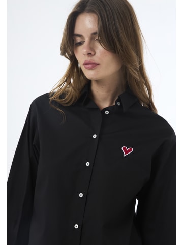 Felix Hardy Hemd Langarm Poplin in Schwarz
