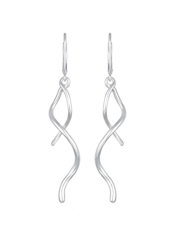 Elli Ohrringe 925 Sterling Silber Spirale, Wellen in Silber