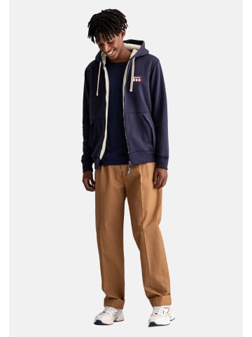 Gant Sweatjacke 'Sherpa Fleece' in dunkelblau