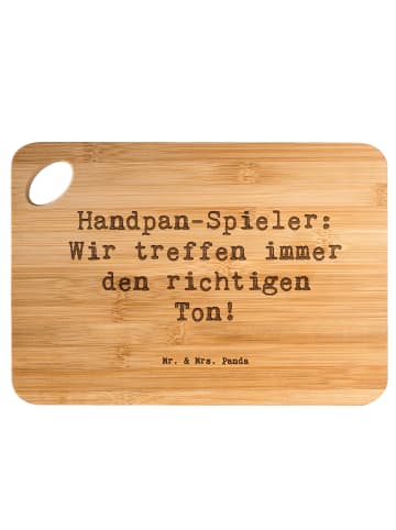 Mr. & Mrs. Panda Schneidebrett Spruch Handpan Spieler mit Spruch in Braun