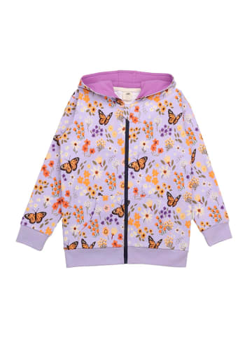 Walkiddy Sweatjacke Flowers and Butterflies-Sweat Jacket