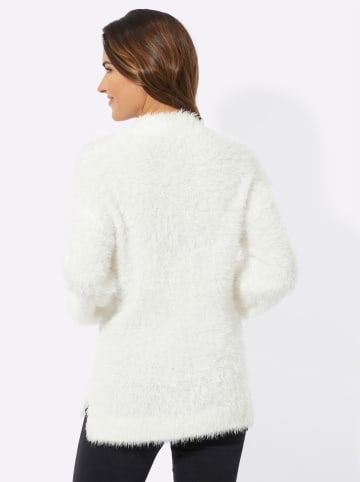 Sieh an! Stehkragen-Pullover in ecru