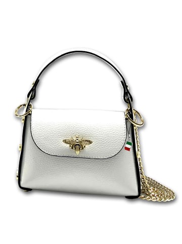 Florence Leder Umhängetasche Florence Tasche weiß ca. 19cm