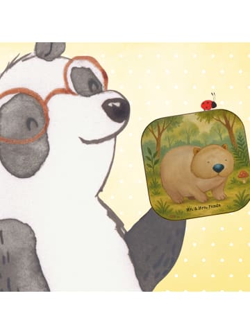 Mr. & Mrs. Panda Flaschenuntersetzer Wombat Design ohne Spruch in Weiß