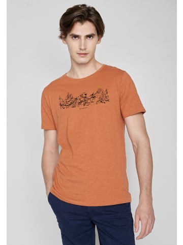 GreenBomb T-Shirt Nature Goats Family in Gebranntes Orange