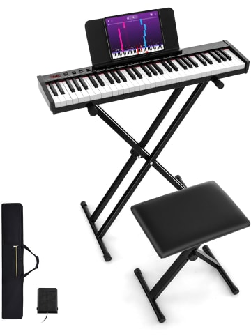COSTWAY Keyboard Piano 61 Tasten in Schwarz