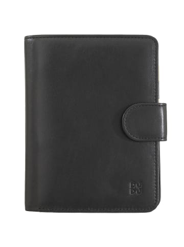 DuDu Geldbörse RFID Leder 11 cm in schwarz