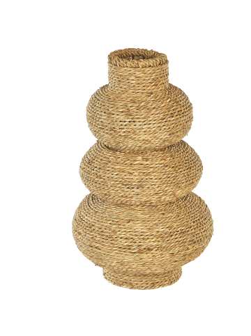 Beliani Dekovase MARANG in Naturfarben/Beige - (W) 23 x (H) 41 x (L) 23 cm