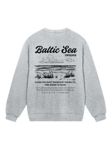 F4NT4STIC Sweatshirt Knut und Jan Hamburg in grau meliert
