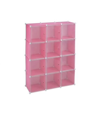 Kinder-Steckregal in Rosa - (B)110 x (H)145 x (T)37 cm