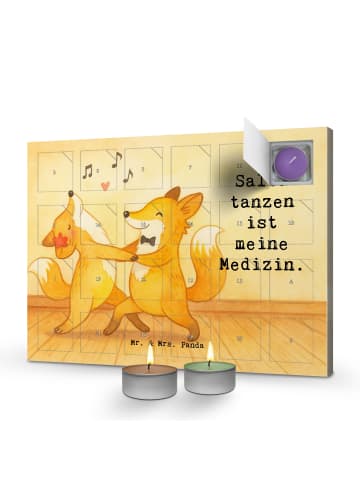 Mr. & Mrs. Panda duft adventskalender Füchse Salsa tanzen Design... in Weiß