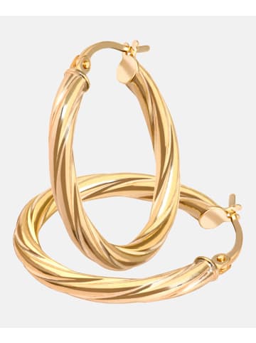 Vanlere Creolen aus 375 Gelbgold
