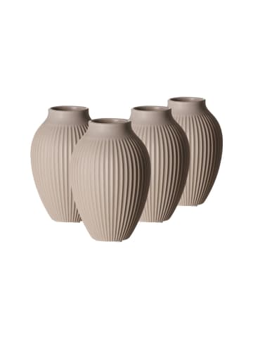 Ritzenhoff & Breker 4er Set Vasen Alsta in 15 cm in Beige