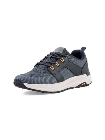 Camel Active Sneaker aus Leder-Textil Mix in blau
