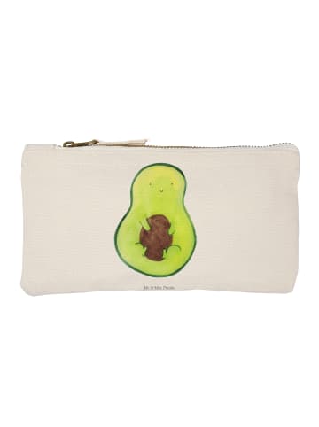 Mr. & Mrs. Panda Schminktasche Avocado Kern ohne Spruch in Weiß