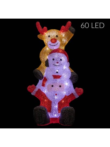 Fééric Lights and Christmas LED-Weihnachtsfiguren für außen in Mehrfarben, (B) 21 x (H) 58 x (L) 33 cm