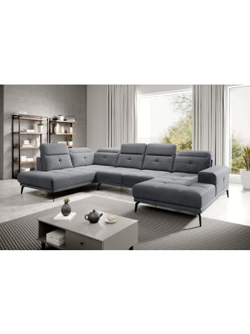 MF Design Brita Recamiere Links in Charcoal -  (L) 205 x (B) 350 x (H) 107 cm