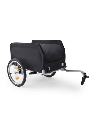 relaxdays Fahrradanhänger in Schwarz/ Rot - (B)124 x (H)59 x (T)69 cm