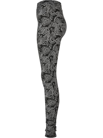 Urban Classics Urban Classics Damen Ladies Soft AOP Leggings in blacknewpaisley