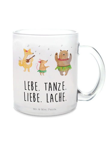 Mr. & Mrs. Panda Große Teetasse Waldtiere Aloha mit Spruch in Transparent