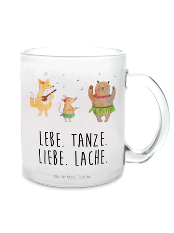 Mr. & Mrs. Panda Teetasse Waldtiere Aloha mit Spruch in Transparent